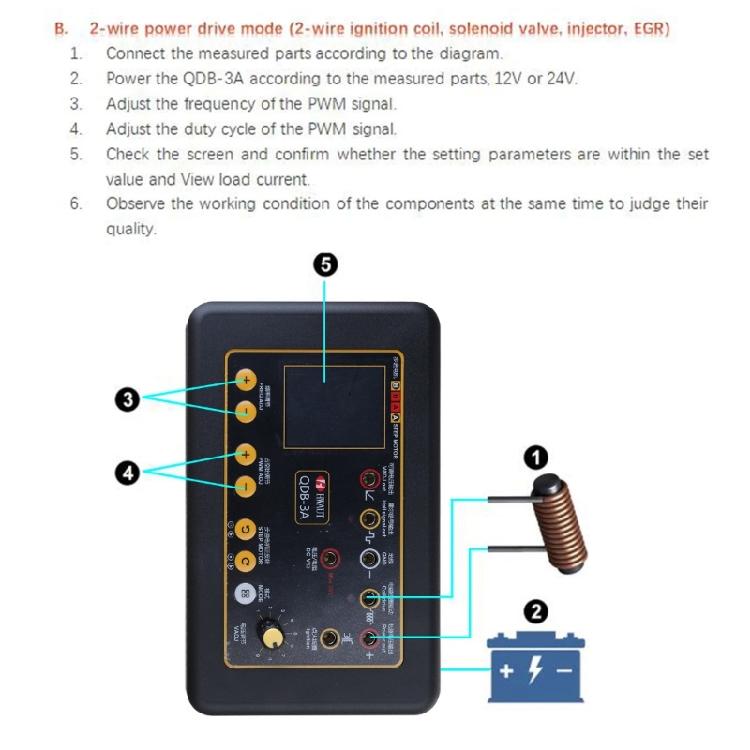 Auto Solenoid Idling Motor Instrument Tester Auto Ignition Coil Test