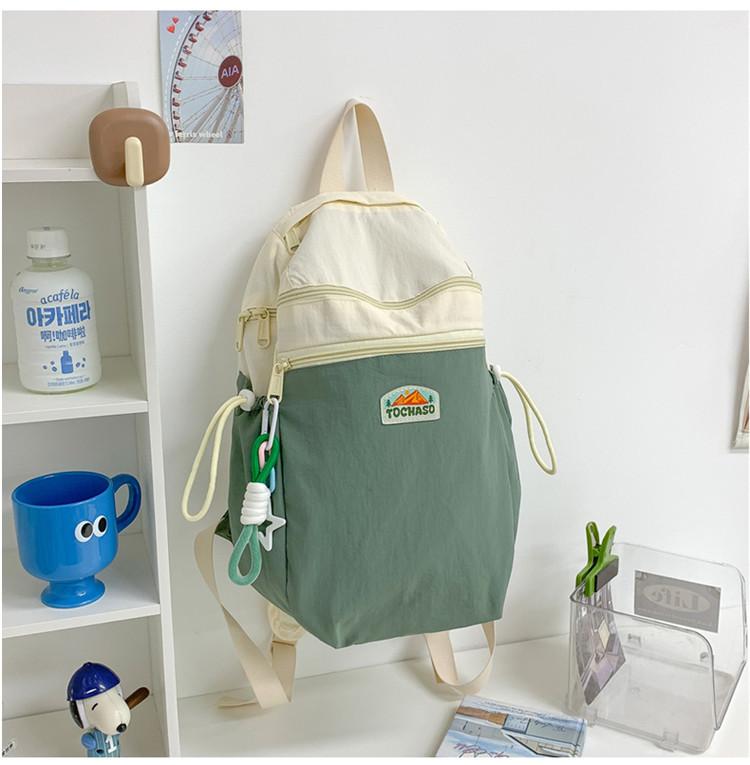 School bag 2025 new Korean version of children's small school bag spring outing light casual backpack foreign style contrasting color versatile