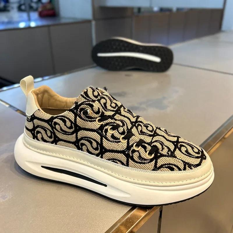 Fashion Autumn men's new fabric shoes Breathable versatile light sports shoes Outdoor non slip walking male Trendy Comfort shoe Zapatos