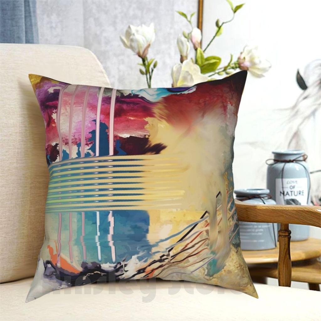 Quintessence Pillow Case Printed Home Soft Throw Pillow Vintage Art Pop Culture Home Green Tribal Paisley Colours Lines