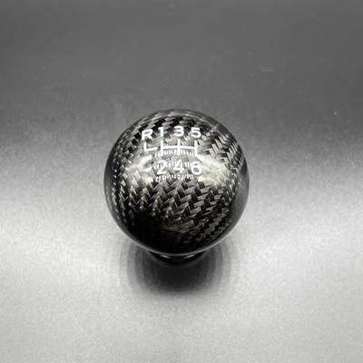 New Real Carbon Fiber 6 Speed Gear Shift Knob For Mitsubishi Lancer Lancer EX Gear Ball Head