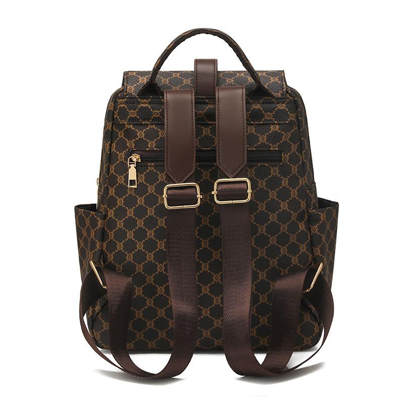Dual Shoulder Bag,Casual Women's Bag, Fashionable Travel Bag, Large Capacity Backpack