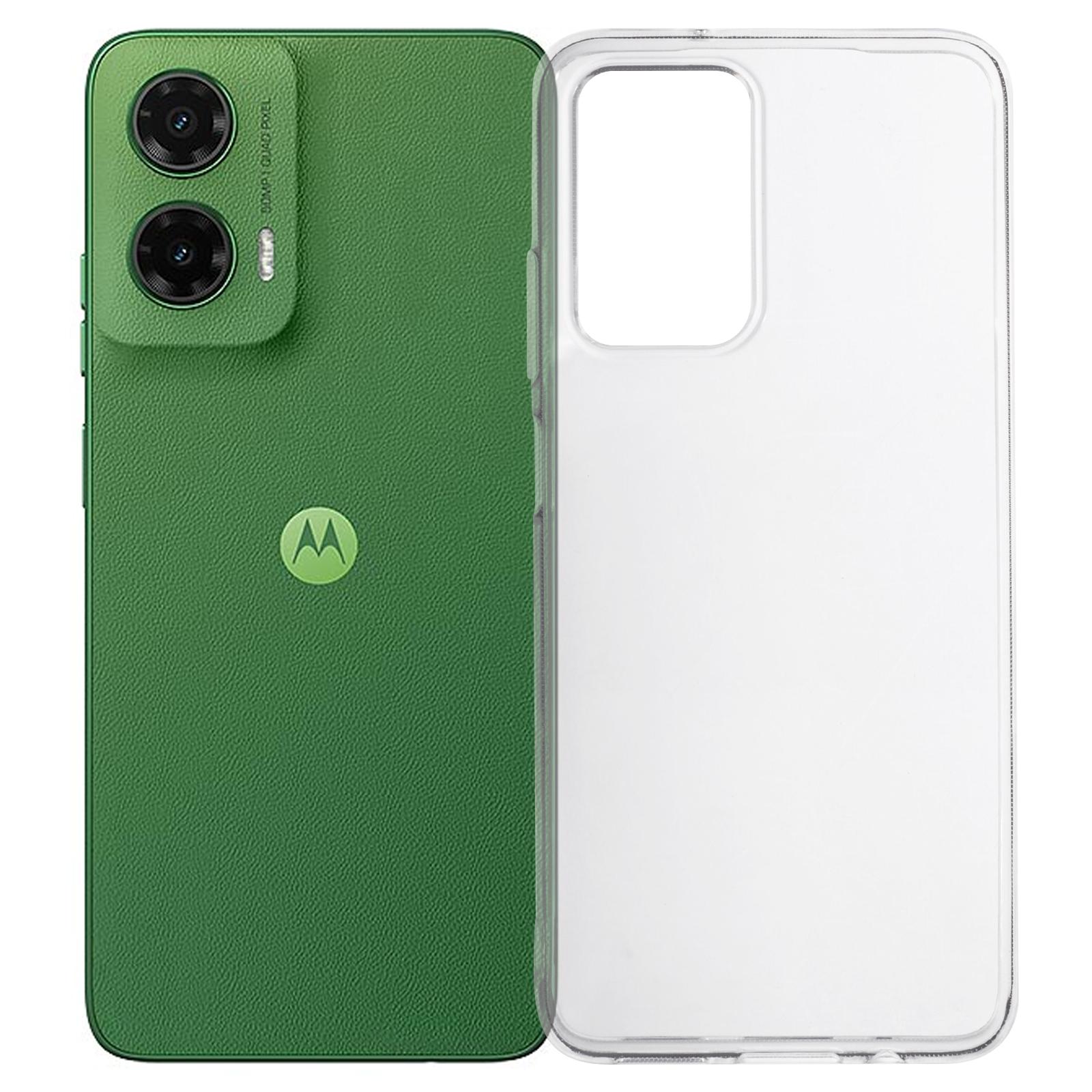 

For Motorola Moto G35 5G Case Watermark-Free 2.0mm Clear Phone TPU Cover A