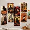 10pcs/set Black Cat Pumpkin Themed Halloween Message Cards  Home Party Decor