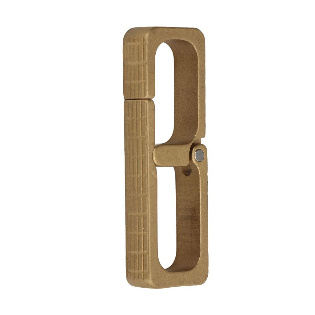 Simple Design Brass Keychain Hook Mini Portable Key Chain for Belt Backpack Handbag