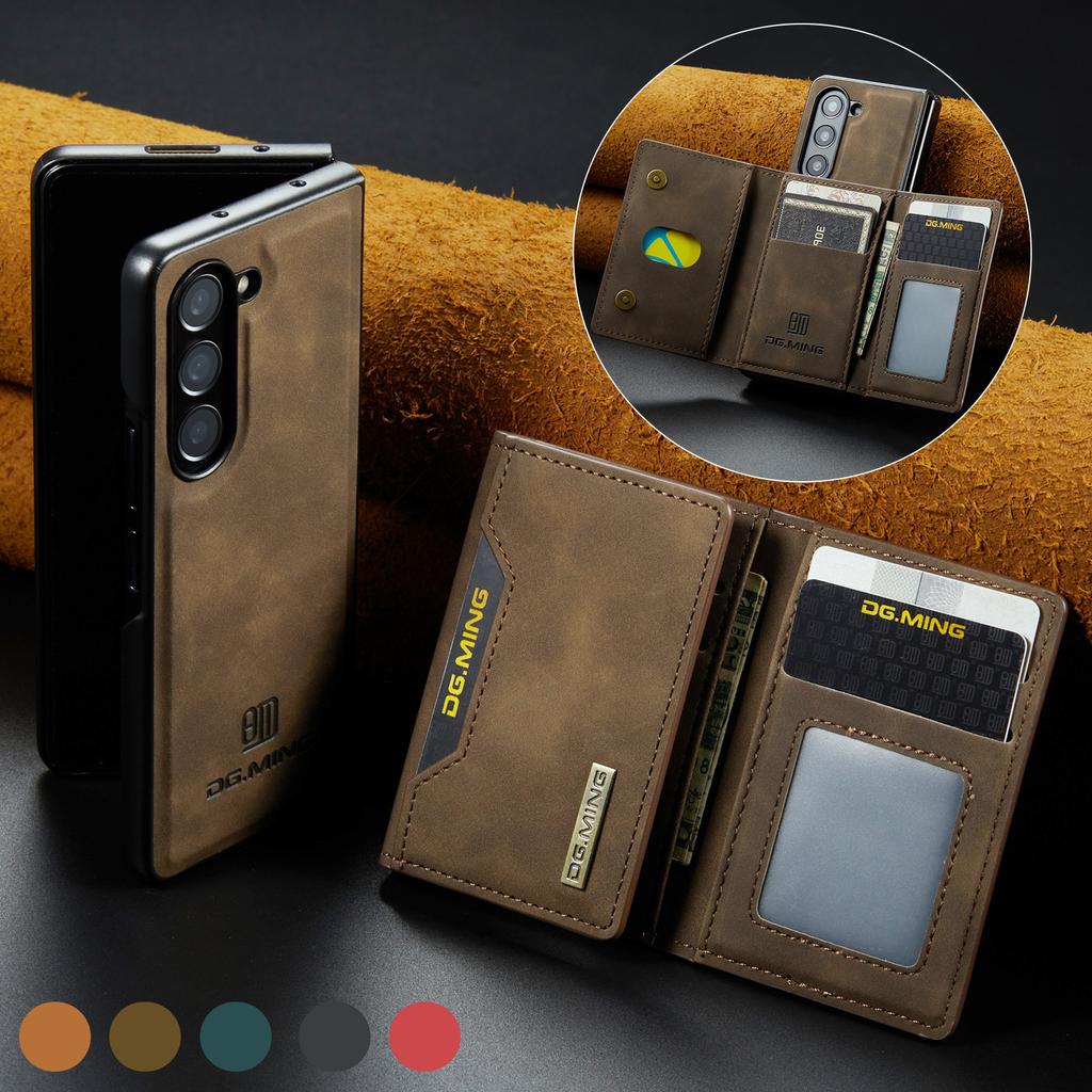 for samsung z fold 5 Anti-Drop Folding Wallet Leather Case for Samsung Galaxy Z Fold5 Zfold5 Fold 5 5G Mobile Phone Accessories