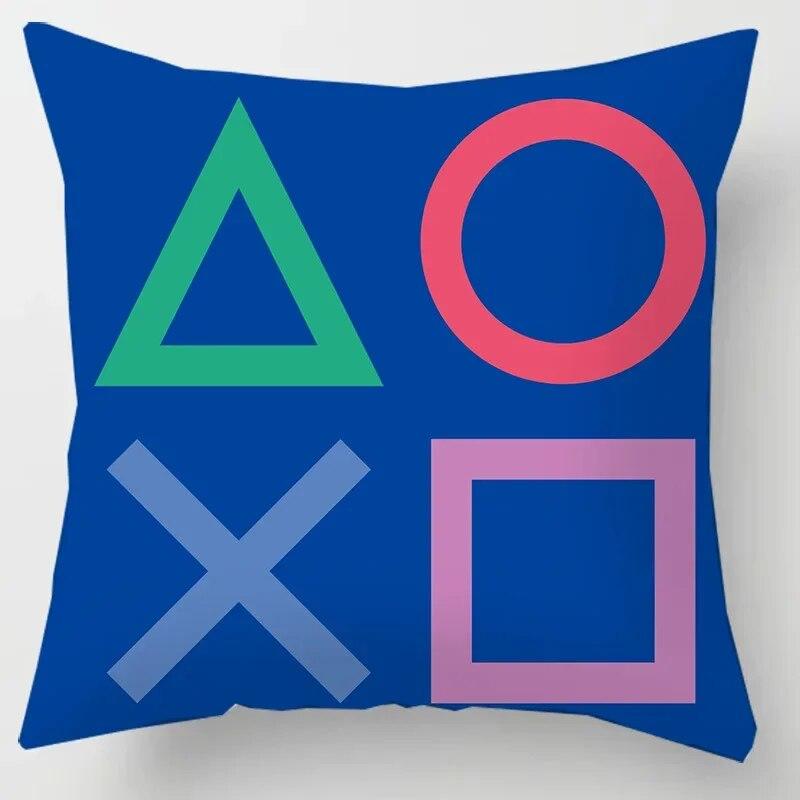 Home Decor TV Game Fan Style Square Pillowcase Cushion Cover Anime New Design Gamer Grip Printed  45x45 Gift for Kids