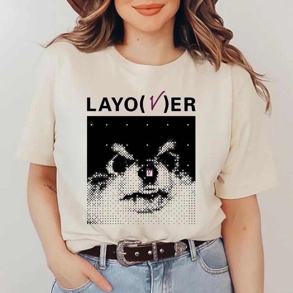 

Футболка V Love Me Again, горячая мода, унисекс, Harajuku, с эстетической графикой, Kawaii, футболка, унисекс, повседневные хлопковые футболки, Корея