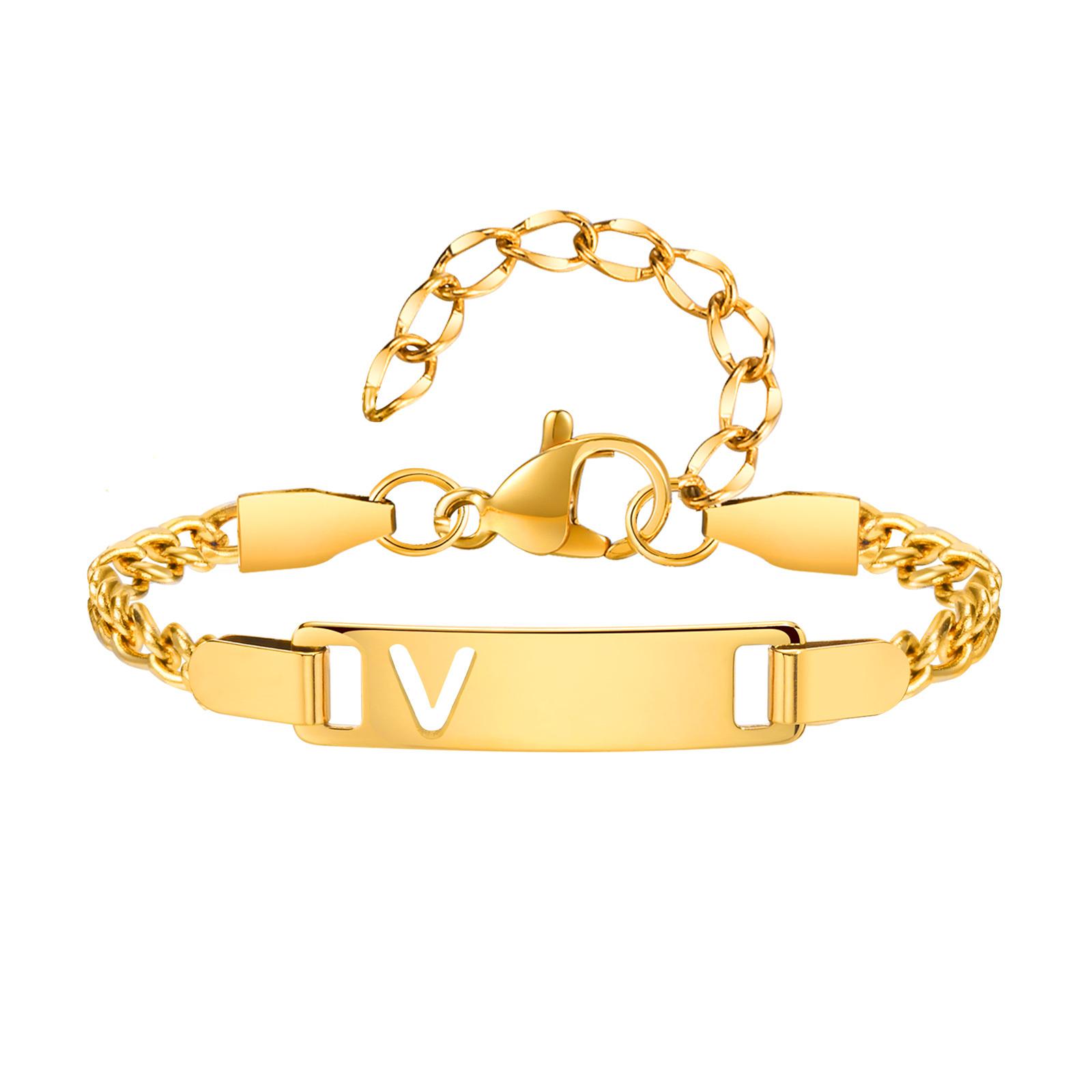

Stainless Steel Custom Name Bracelet for Women Mom Daughter Son, Adjustable Chain, Personalized Letter Gift Birthday Present 12cm-15cm