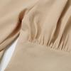 Ladies Elegant Blouse Lantern Long Sleeve Tops V Neck Crop Top Fashion Shirts Women Button Down Blouses