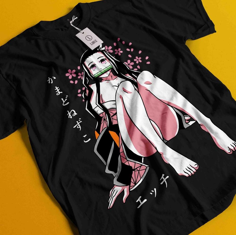

Demon Slayer Shirt Nezuko Tshirt Tanjiro T-Shirt Muzan Doma Tee Inosuke Zenitsu M