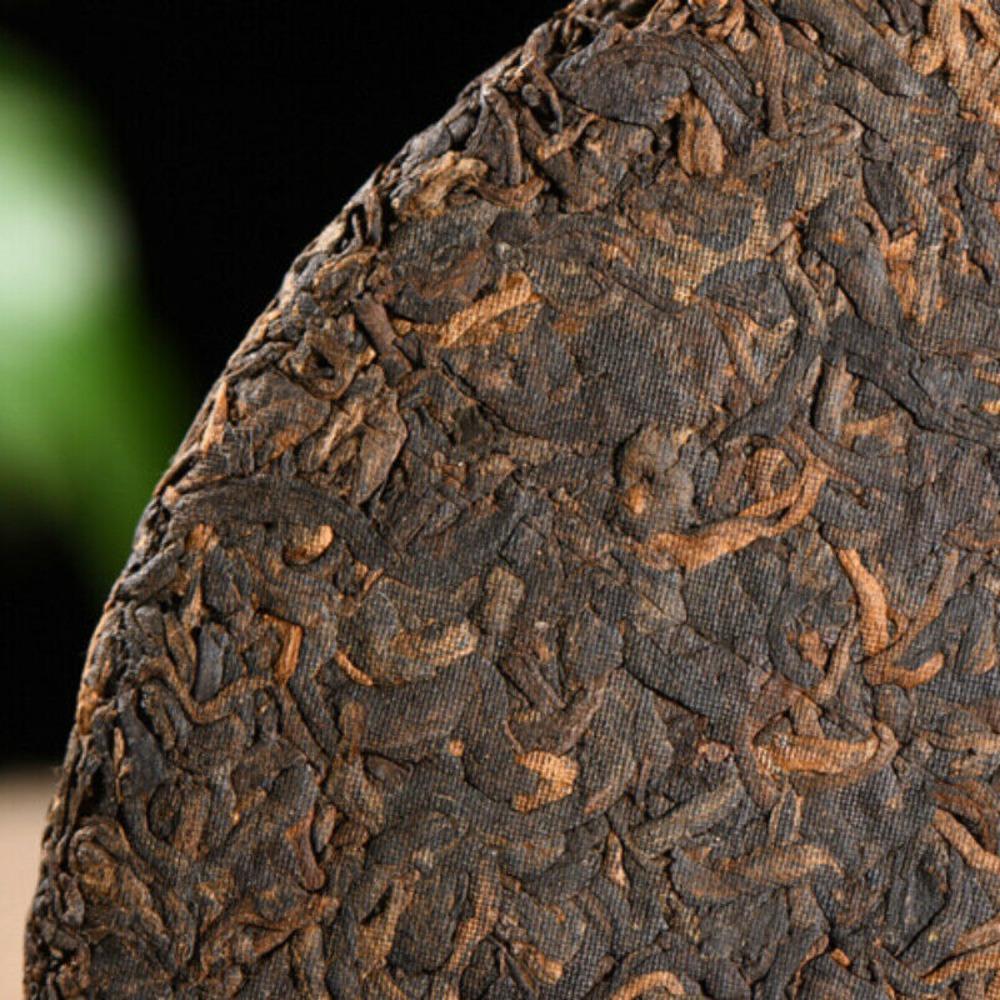 357g Yellow Seal Pu'er Cooked Tea Cake Ripe Pu erh Black Tea Healthy Drink