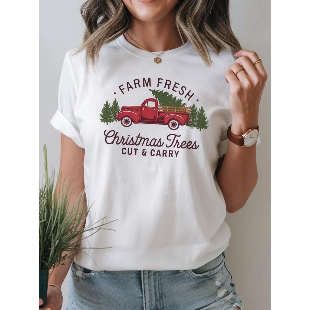 1 Ladies Casual  T-Shirt with Geometric Alaska American Print, Crew Neck, Short Sleeves, Regular Version - Four Seasons Fashion Top