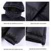 Men's Black Hooded Thickened Down Jacket - 90% White Duck Down, Teflon-Coated, Winter 2024 Edition