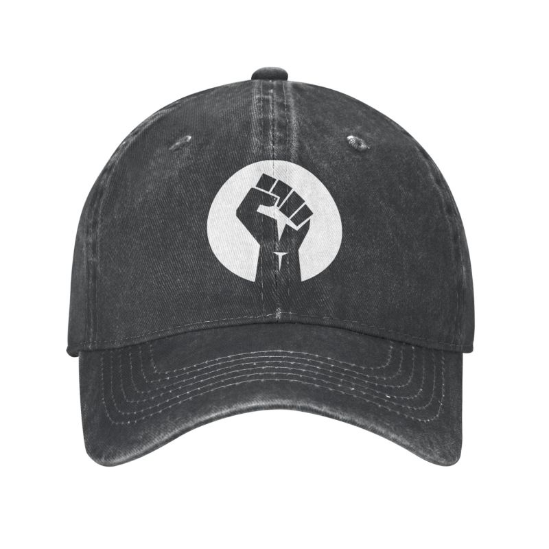 

Punk Cotton Black Fist Baseball Cap for Women Unisex Adjustable Dad Hat Performance