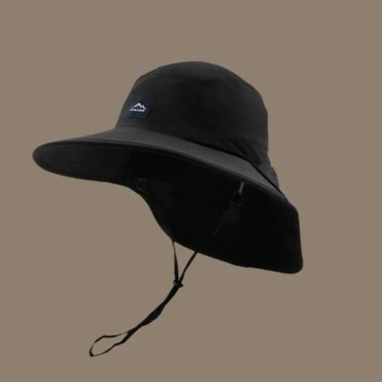 Sun Hat Adjustable Drawstring UPF 50+ Breathable Mesh Sides Quick-Dry Lightweight Collapsible Travel Hat