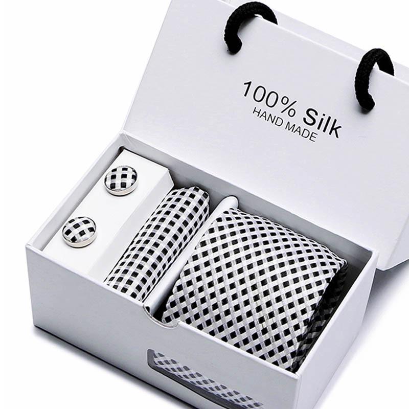 Gift Box Five-Piece Tie Men'S Formal Wear Business Casual Wedding Groom Bow Tie Square Scarf