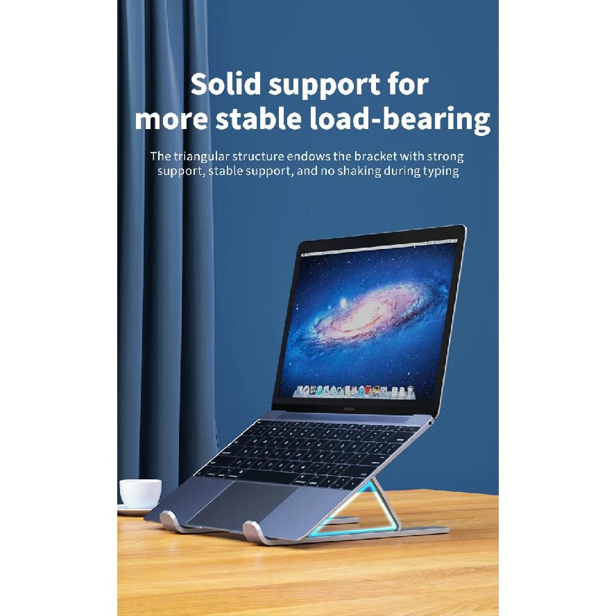 Metal Portable Foldable Laptop Stand Adjustable Notebook Holder Aluminum AD028