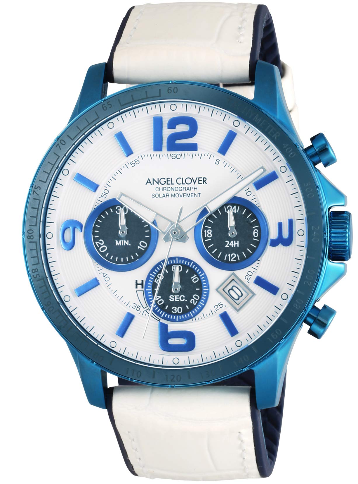 

Wristwatch Angel Clover TIME CRAFT SOLAR Time Craft Solar White Dial Stainless Steel Solar Battery 44MM Official Warranty [Angel Clover] TCS44BNV-WH