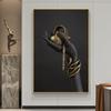 Schwarze Frauenhand mit Goldschmuck, Wandkunst, Leinwandgemälde an der Wand, Poster und Drucke, Pop-Art-Drucke, Wanddekoration