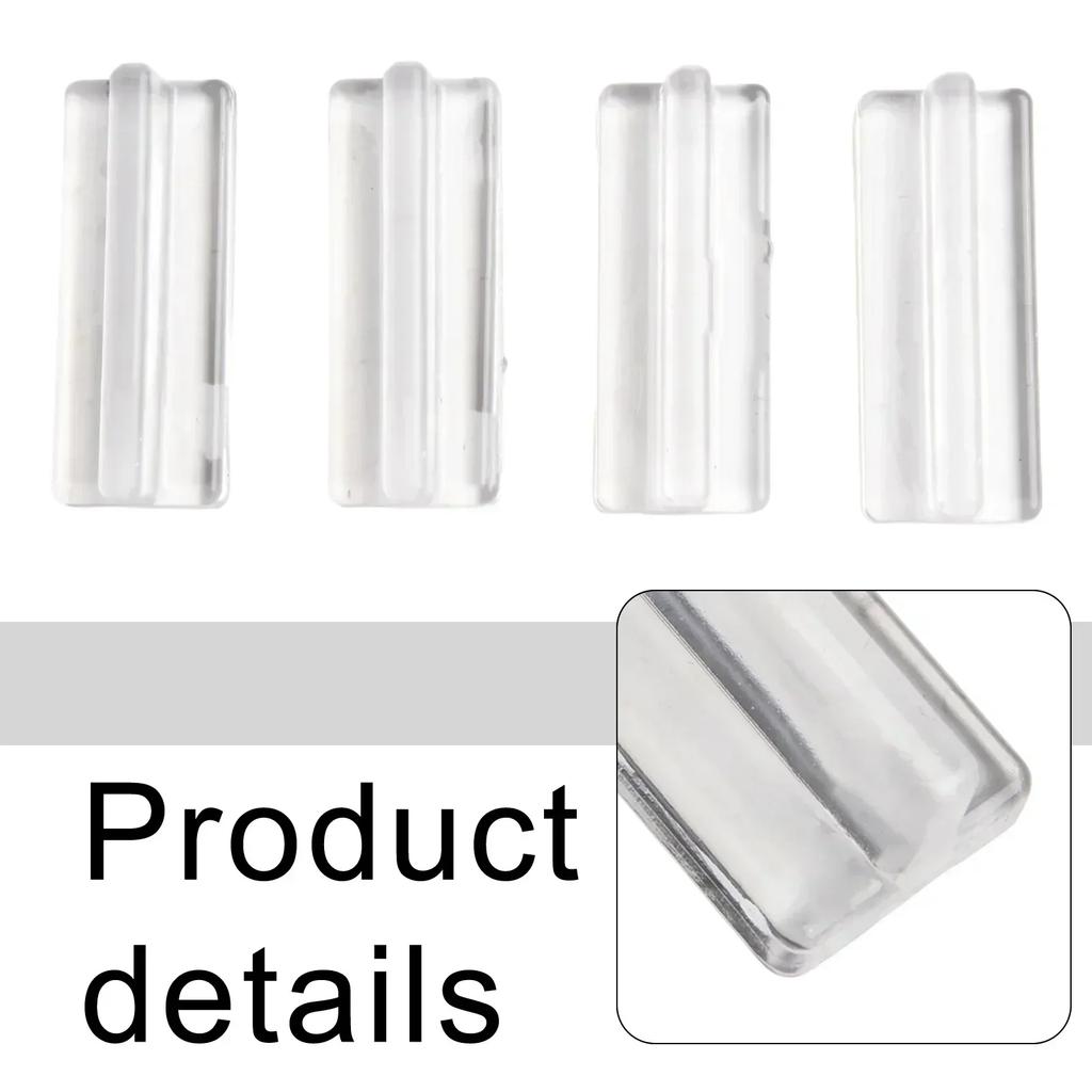 Transparent Push Pull Handles Set of 4 Ergonomic Designs for Cabinets Drawers and Other Furniture Applications