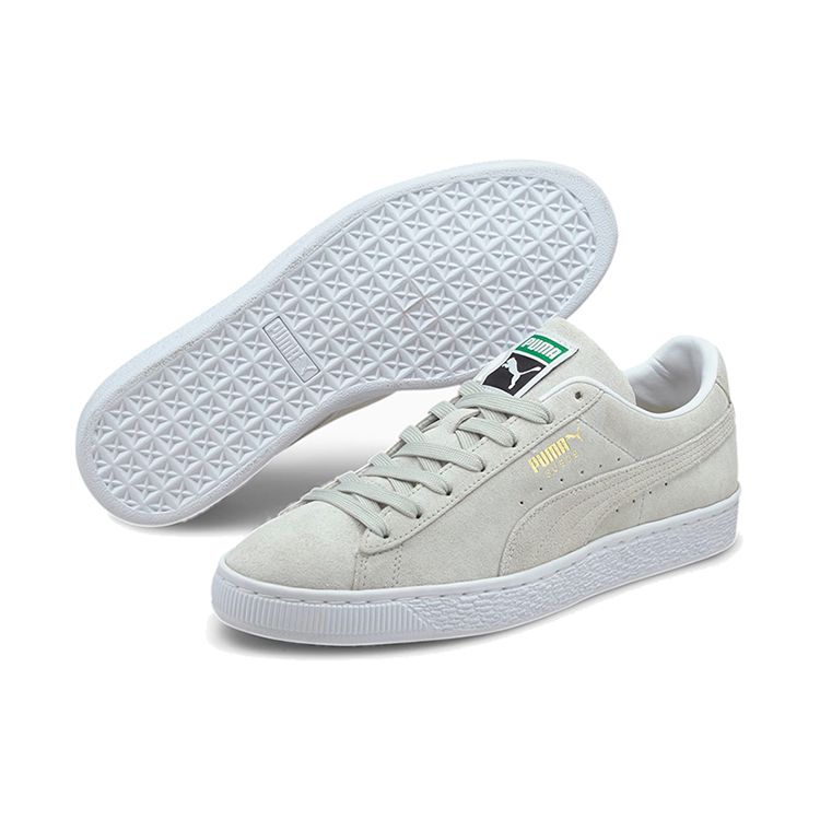 Puma Suede Classic 21 Šedofialové Unisex Tenisky Bílé 374915-03