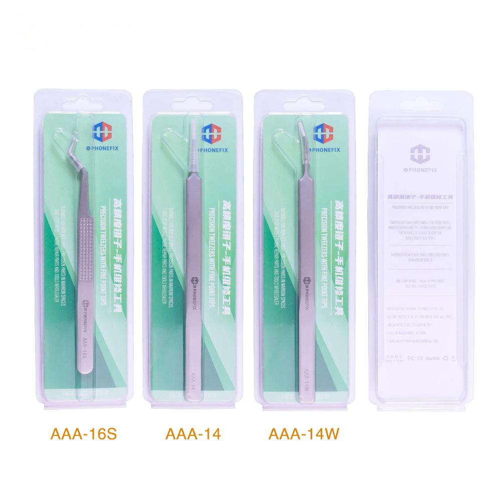 

AAA-16S 14 14W Acute Sharp Tweezers for Mobile Phone Motherboard BGA Chip Link Wire Copper Soldering Wire Repair Tools