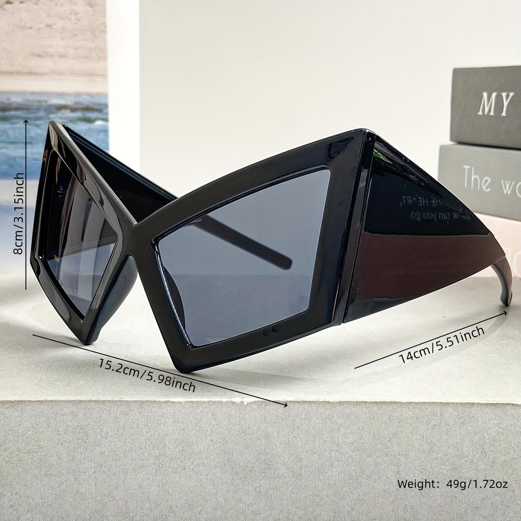 New Fashion Oversized Cat-Eye Glasses for Women and Men High-End Hip-Hop Style Eyewear Versatile Daily Trendy Accessory