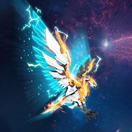 HiPlay Ink Mountain and Sea: Mountain and Sea Jing Divine Beast Series, Nine Heavenly Kunpeng MAS-01 Transformable Plastic Assembly Kit, Pre-Colored P