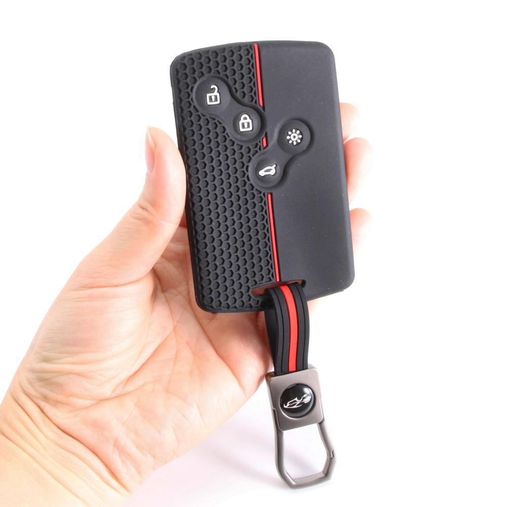 Siliconen Auto Sleutelhoes Cover Shell voor Renault Duster Captur Clio Logan Megane 1 2 3 Koleos Scenic Nema Fluence Zoe Accessoire