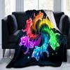 1pc Six Colorful Cute Kittens Blanket Home Decorative Throw Gift, Living Room, Travel, Camping, Car Blankets
