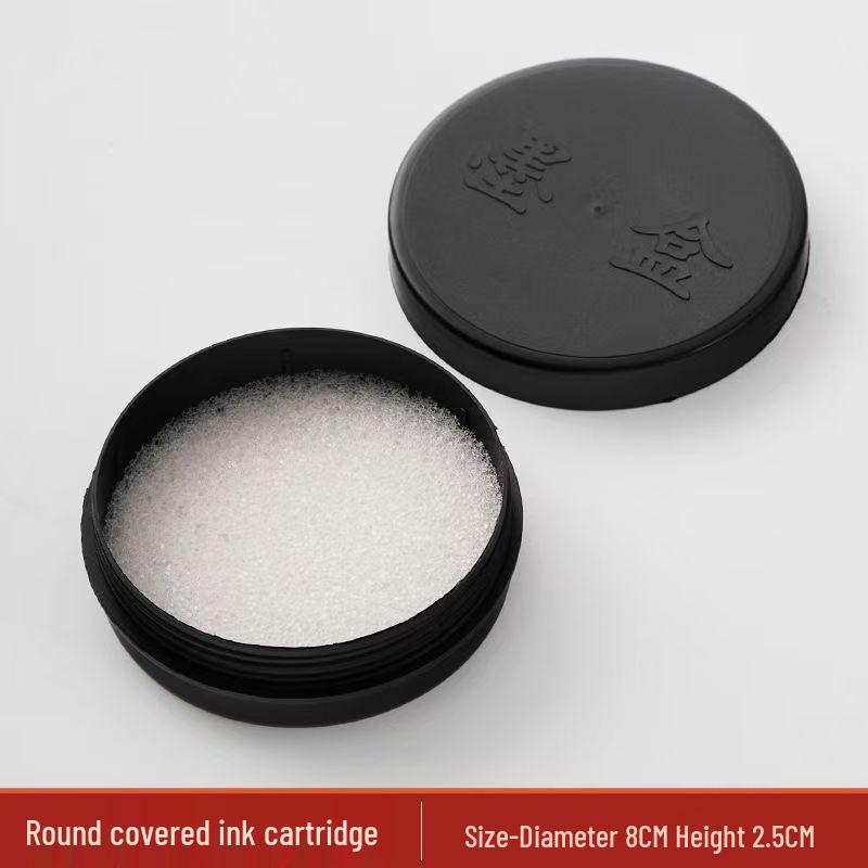 Lightweight Student Inkstone Inkwell with Lid - Practical Writing Tool