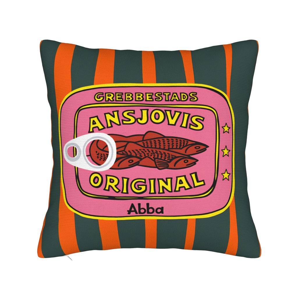 Cuadros Decorations Sardines Nordic Pillow Case Soft Pillow Cover For Living Room Sofa Kawaii Pillowcases
