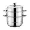 Adneny Odinburg 32cm 3-Layer Stainless Steel Steamer Pot