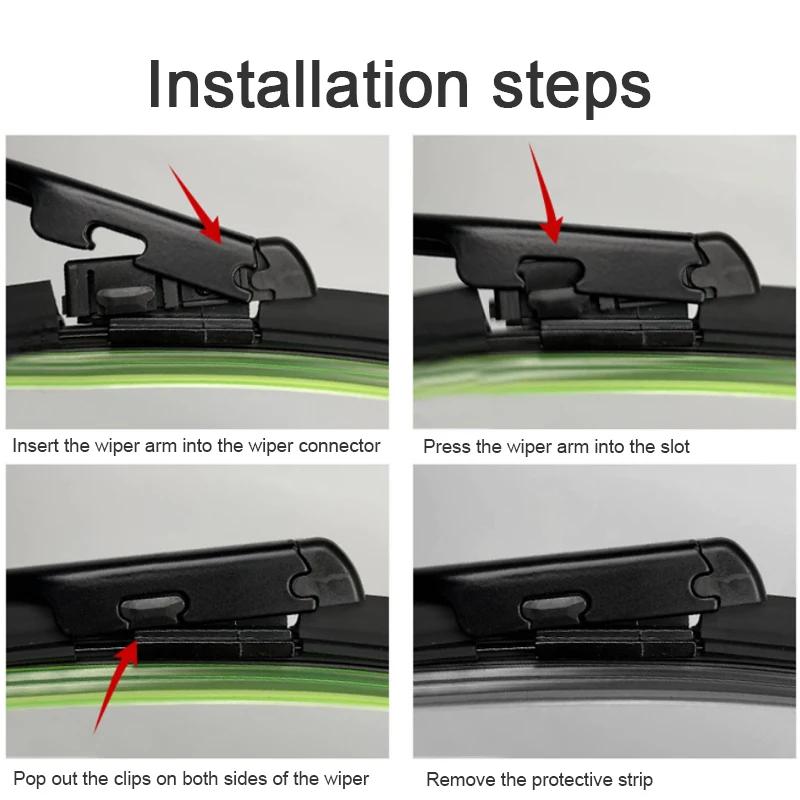 2PCS Car Blade Front Windshield Rubber With Water Spray Wiper For RANGE ROVER SPORT L461 2023-2026