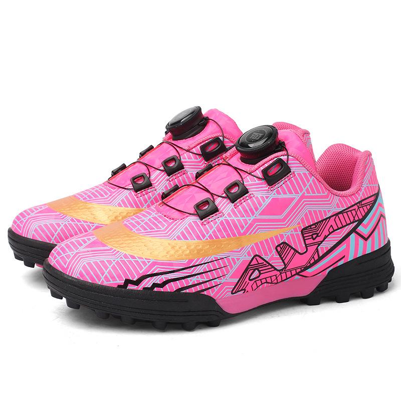 New Season Rotating Buckle Football Shoes for Kids - Breathable, Short Studs for Boys & Girls