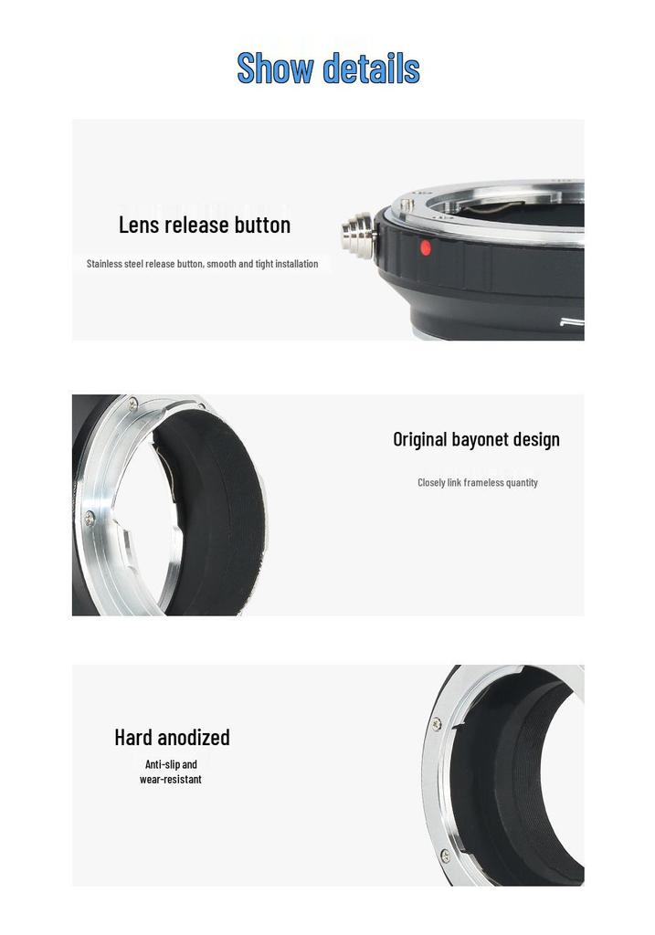 AI-LM Lens Adapter for Nikon Lens To Leica M Mount Camera