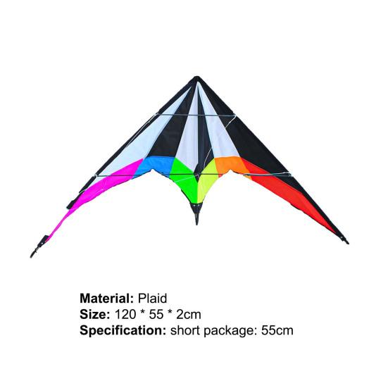 Kite Colorful Large Sound 1.2M Triangle Stunt Kite for Playing