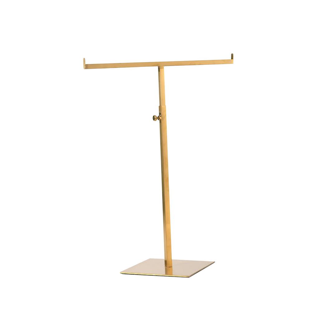 Display Stand T Shaped Adjustable Height Jewelry Organizer Stand Hanging Jewelry Stand Handbag Display Stand for Boutique Store