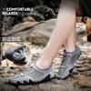 Large size 2021 summer casual leather shoes breathable mesh shoes grid shoes running tide shoes rubber outsole outdoor