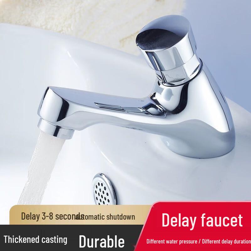 Alloy Push-Type Delay Faucet for Public Washbasins
