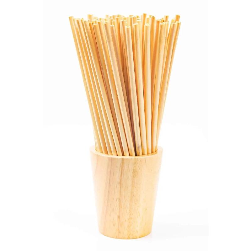 

100 шт. 20 см одноразовые пшеничные соломинки экологически чистые натуральные пшеничные питьевые трубочки портативные экологически чистые соломинки для бара