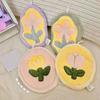 Highly Absorbent Floral Hand Towel Gentle Plush Fabric Hanging Towel Quick Drying For Sensitive Skin Households