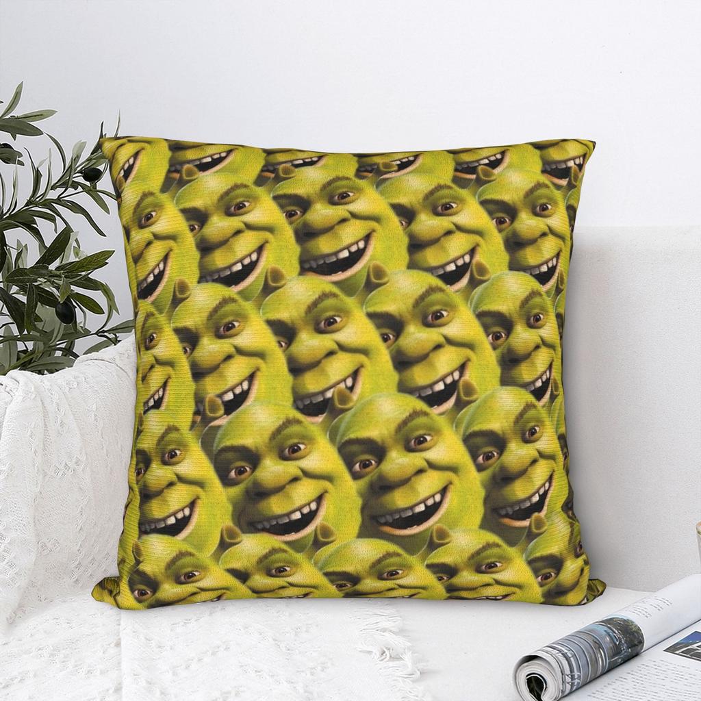 Funny Shreks Pattern Pillowcase Polyester Cushion Cover Decorations Throw Pillow Case Cover Home Wholesale 40X40cm
