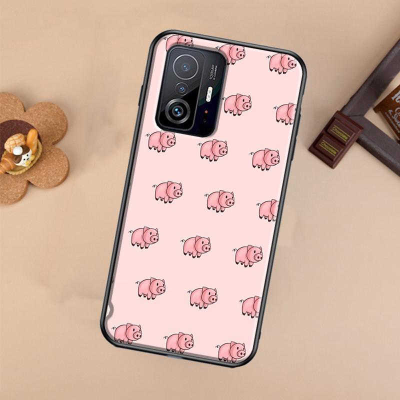Cute Pink Pig Case For Xiaomi 13 14 Ultra 11T 12T 13T 14T Pro POCO X7 Pro X3 X5 X6 F3 F5 F6 M6 Pro Cover
