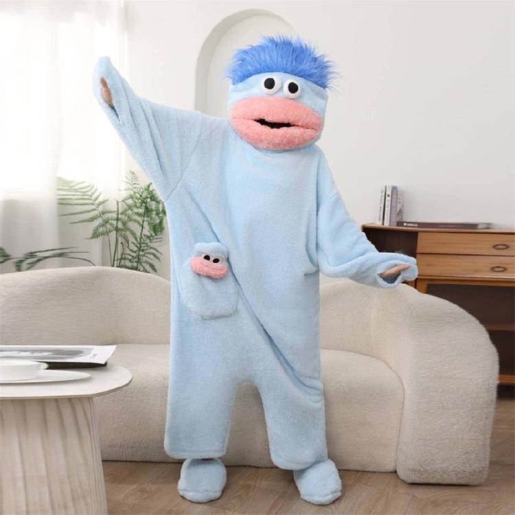 Unisex Jumpsuit Kostüm Set Mit Schuhen Und Kamm Styling-Accessoire Perfekt Für Foto-Requisiten Und Themen-Feiern
