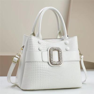 Sac Mère Simple Motif Crocodile Sac à Main pour Femme Sac Messager Atmosphérique Grande Capacité