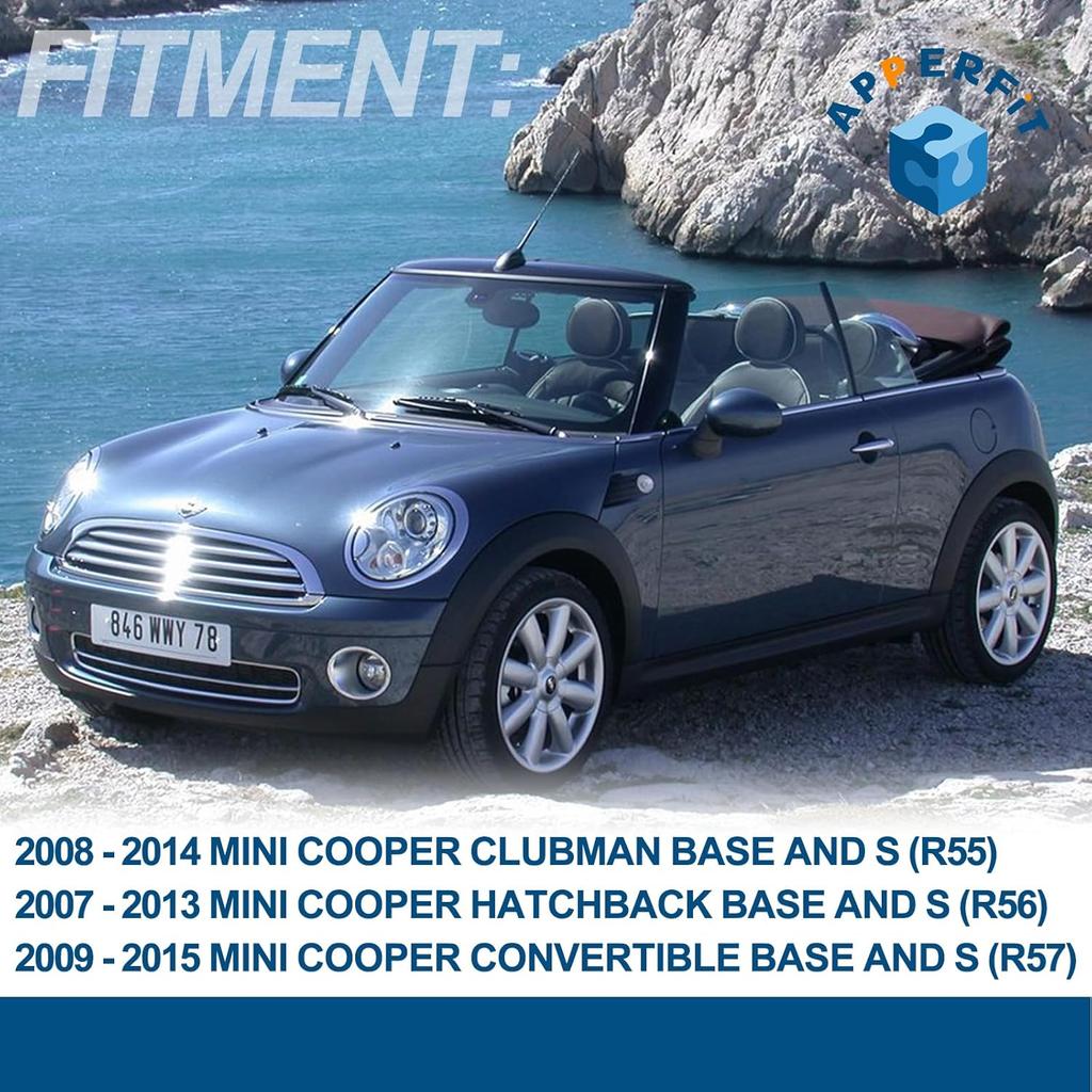 APPERFiT Windshield Post Trim A Pillar Molding Cover Compatible With Mini Cooper R55 R56 R57 2007-2015 Windshield Side Molding Replaces 51137272583