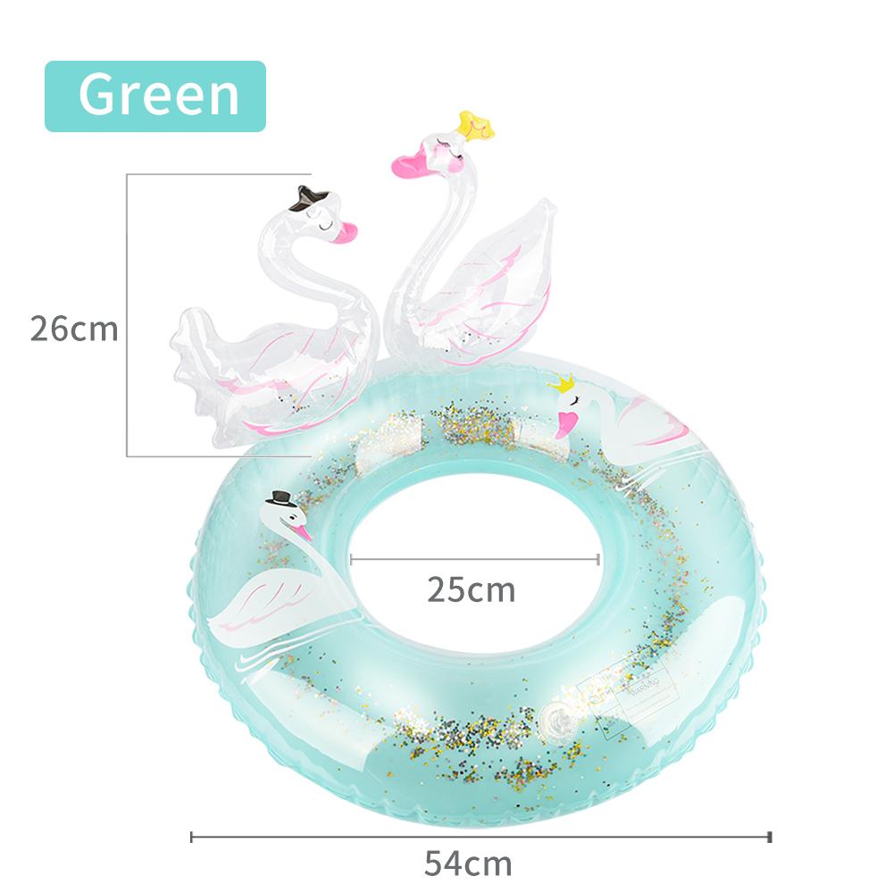 

Princess Swan Pool Float, Cute Double Swan Swim Ring for Toddlers