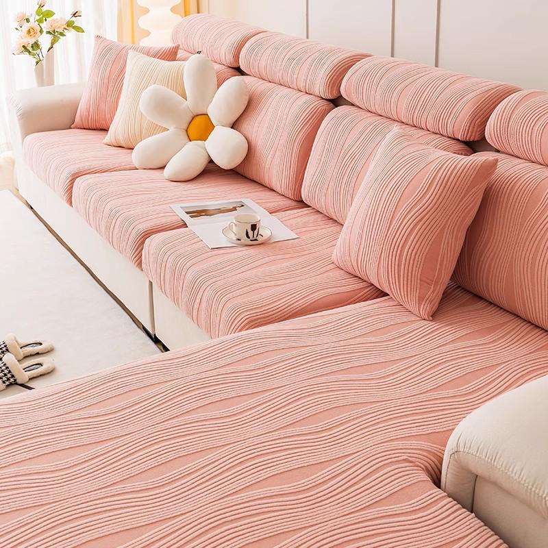 Universal Non-Slip Sofa Slipcover, Full Wrap, Anti-Cat Scratch, Elastic Design for All Seasons